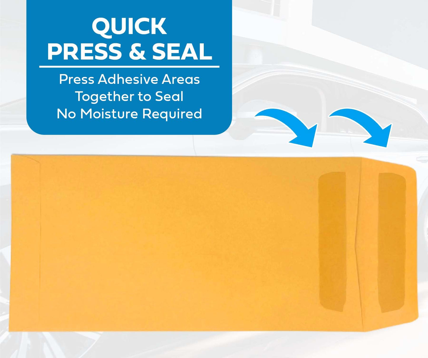 Pre-Printed License Plate Envelopes - Self Seal - (100 per Box)