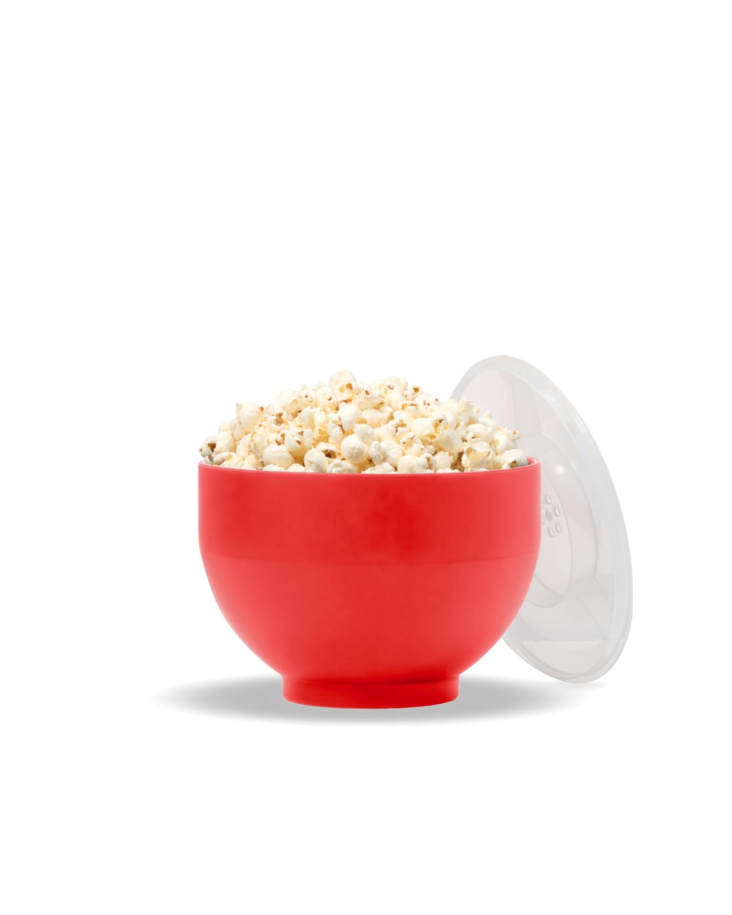 W&P Microwave Silicone Popper Maker | Red | Collapsible Bowl w/Built in Measuring, BPA, Eco-Friendly, Waste Free, 9.3 Cups of Popped Popcorn