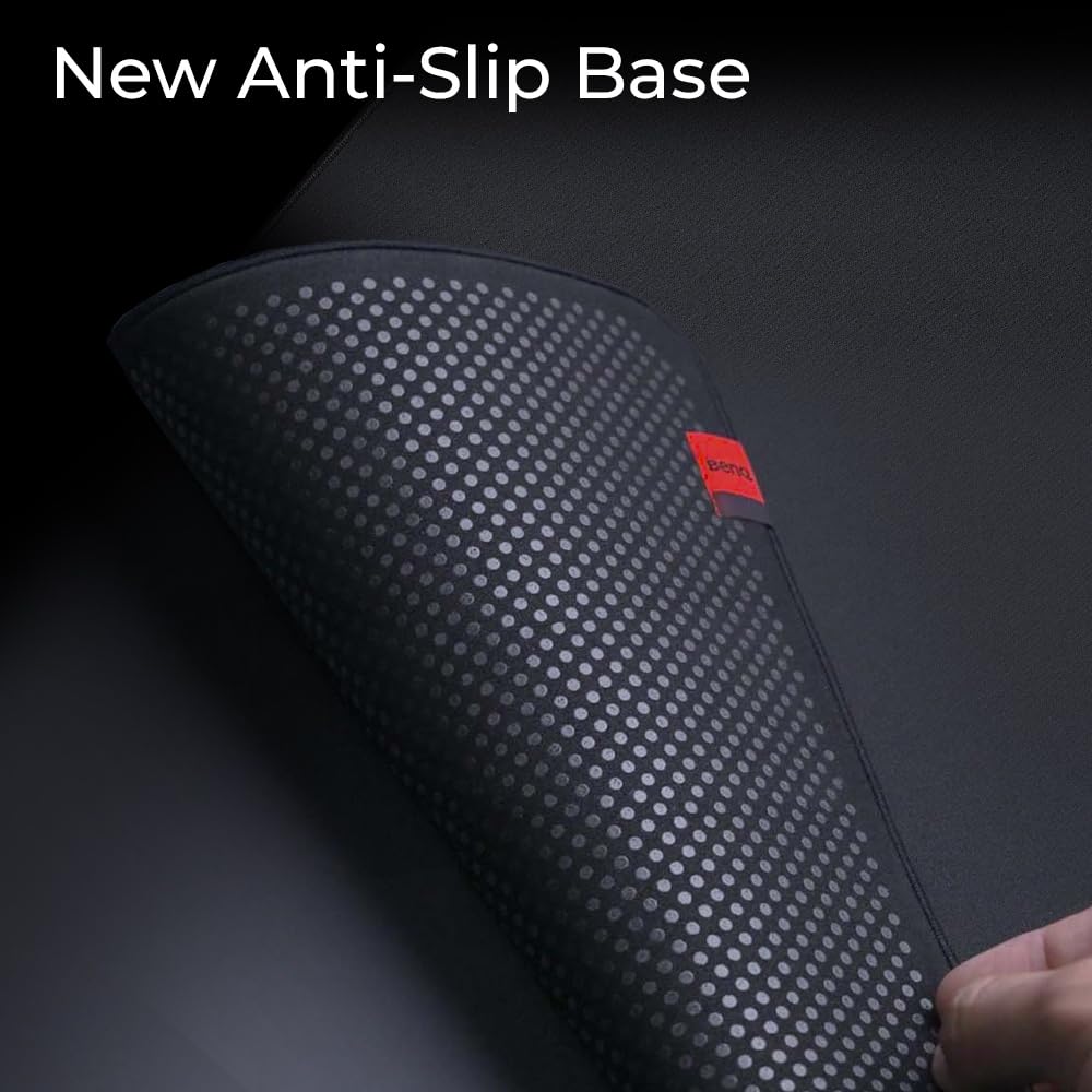 BenQ Zowie G-SR III Large Esports Gaming Mouse Pad, Humidity Resistance Cloth, Consistent and Controlling Glide,Uniform high-Density Rubber Base with Medium Softness, Stitched Edges, Anti-Slip Base