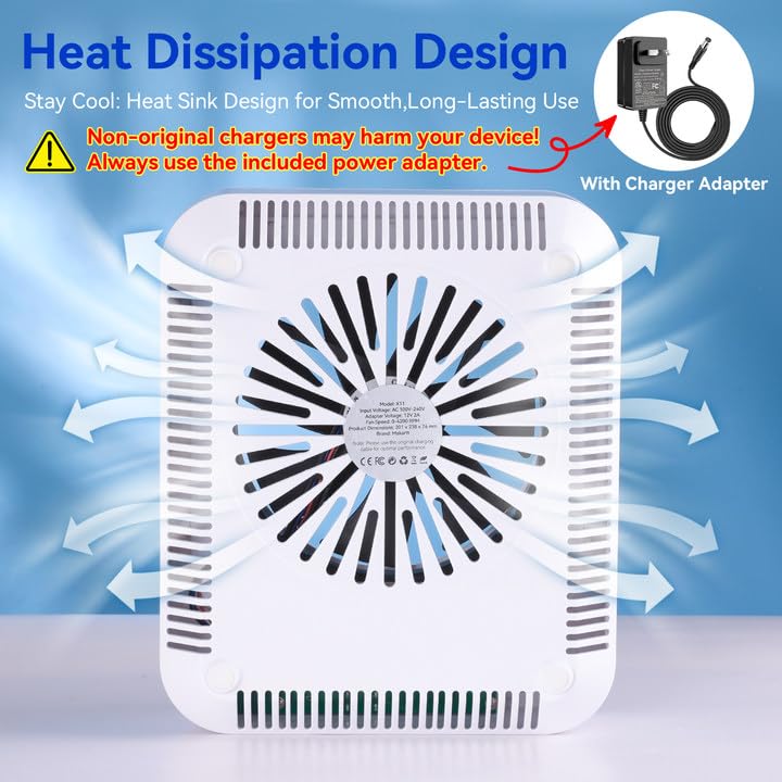 Makartt Nail Dust Collector - Professional Powerful Suction Larina Dust Cleaner with LED Display, Adjustable Speed, Reusable Filter, and Strainer Panel for Acrylic Nails Polishing Manicure Salon Home