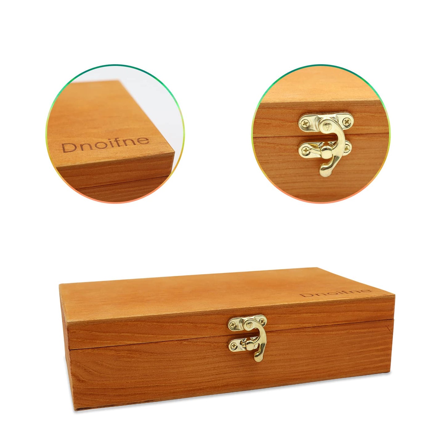 20-46 mm Wooden Coin Holder, 60 pcs Highly Transparent Capsules With Foam Gasket, Collector Case, Professional Storage Box for Collection (Bronze)