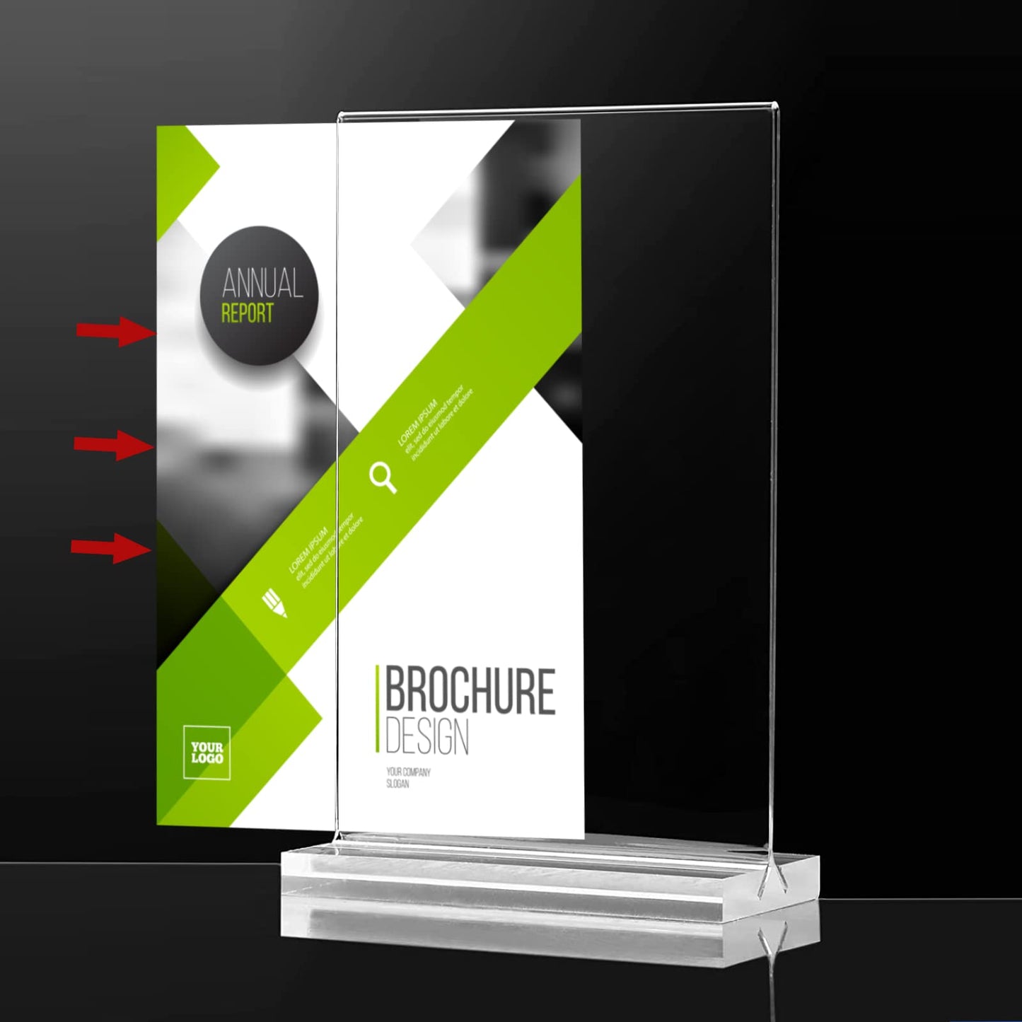 BeapTcely 3 Pack 11 x 17 Inches Acrylic Sign Holder Clear T Shaped Sign Holder Table Menu Display Stand Double Sided Picture Flyer Sign Holder for Office Store Restaurant Hotels (3, 11 x 17 Inches)