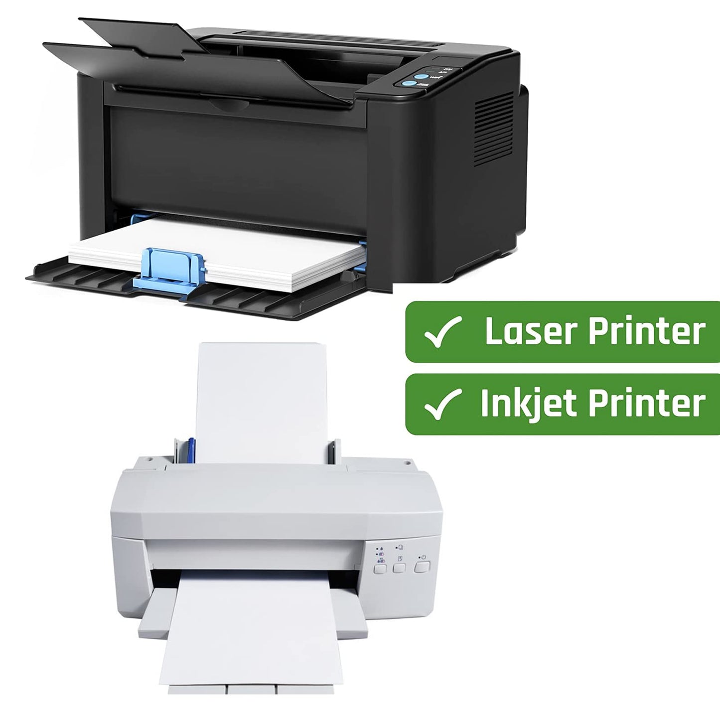 3-1/3" x 4" Shipping Address Labels 3000 Label Stickers Paper for Laser/Inkjet Printer 6 per Page Printable Mailing Labels, FBA Box Labels - Matte, 500 Sheets