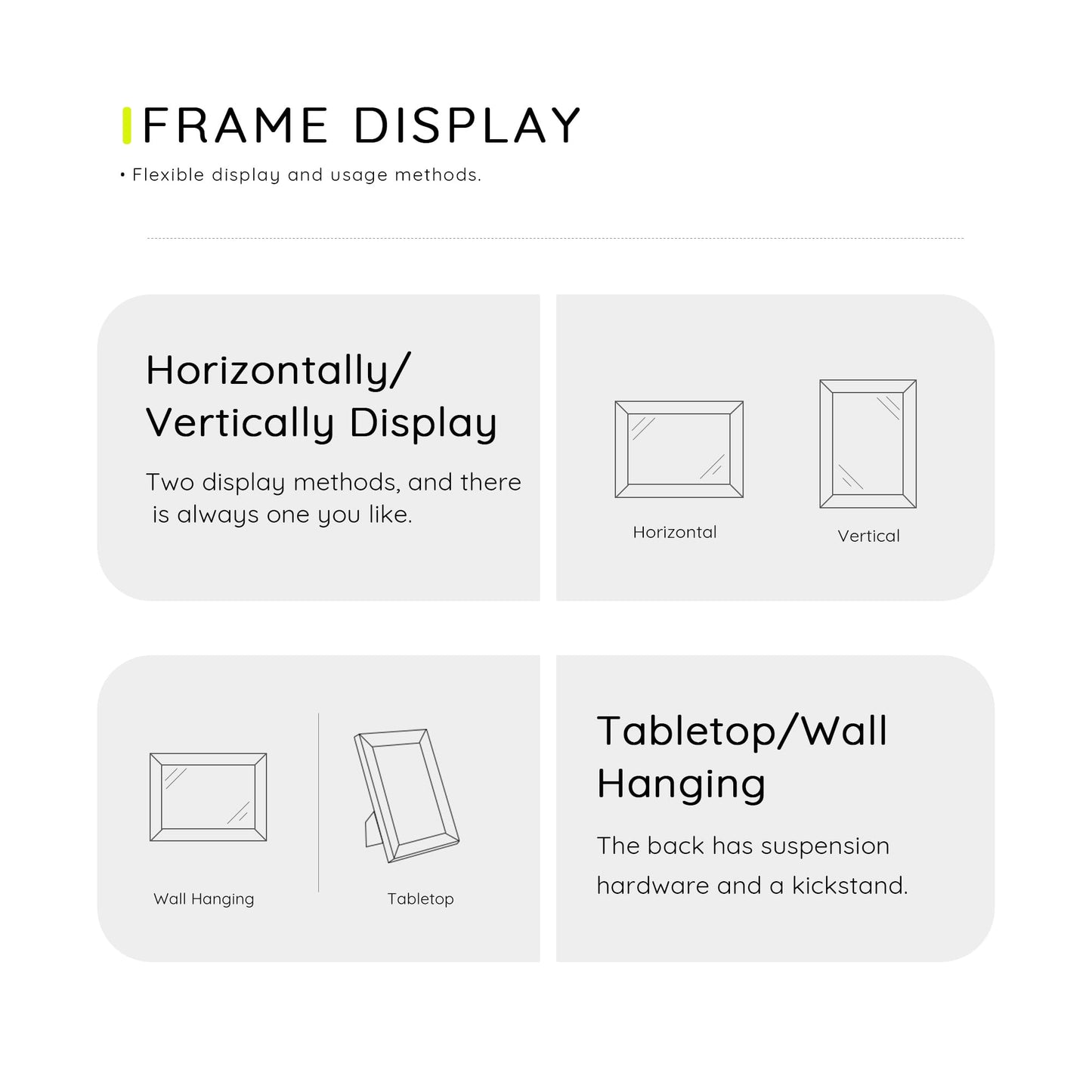 Picrit 8x10 Picture Frame Set of 12, Wall Gallery Photo Frames without Mat, Multi Photo Display for Home Decor, Black Wood Grain