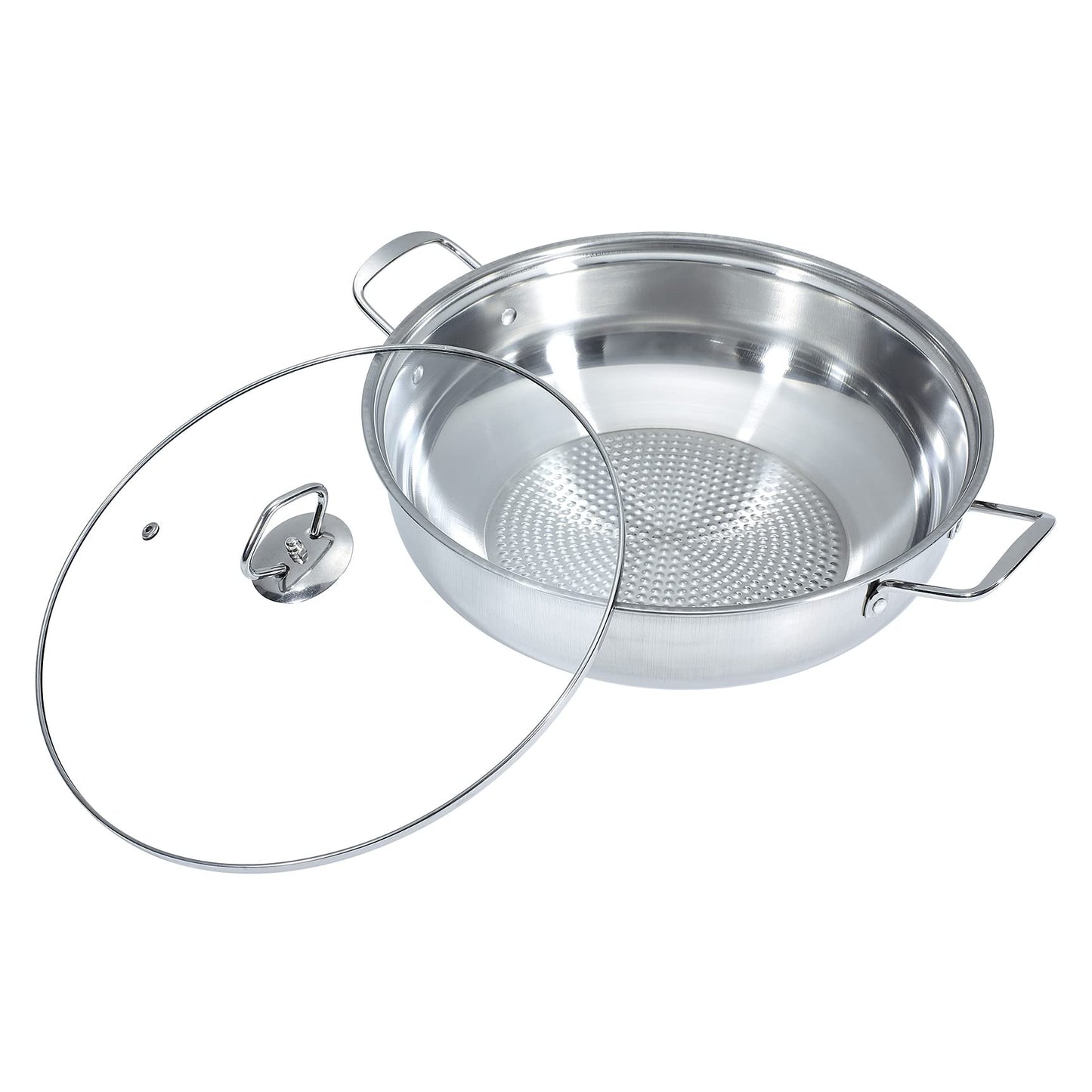 Rosewill Induction Cooker 1800 Watt, Induction Cooktop, Electric Burner with Stainless Steel Pot 10" 3.5 QT 18-8, RHAI-13001