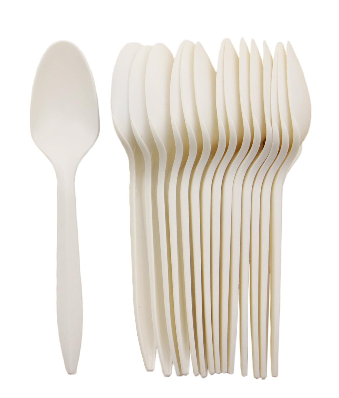 GreenWorks 5.8" Plant Starch Disposable Cutlery Spoons,1000 Count Cornstarch Bio-Based Spoons