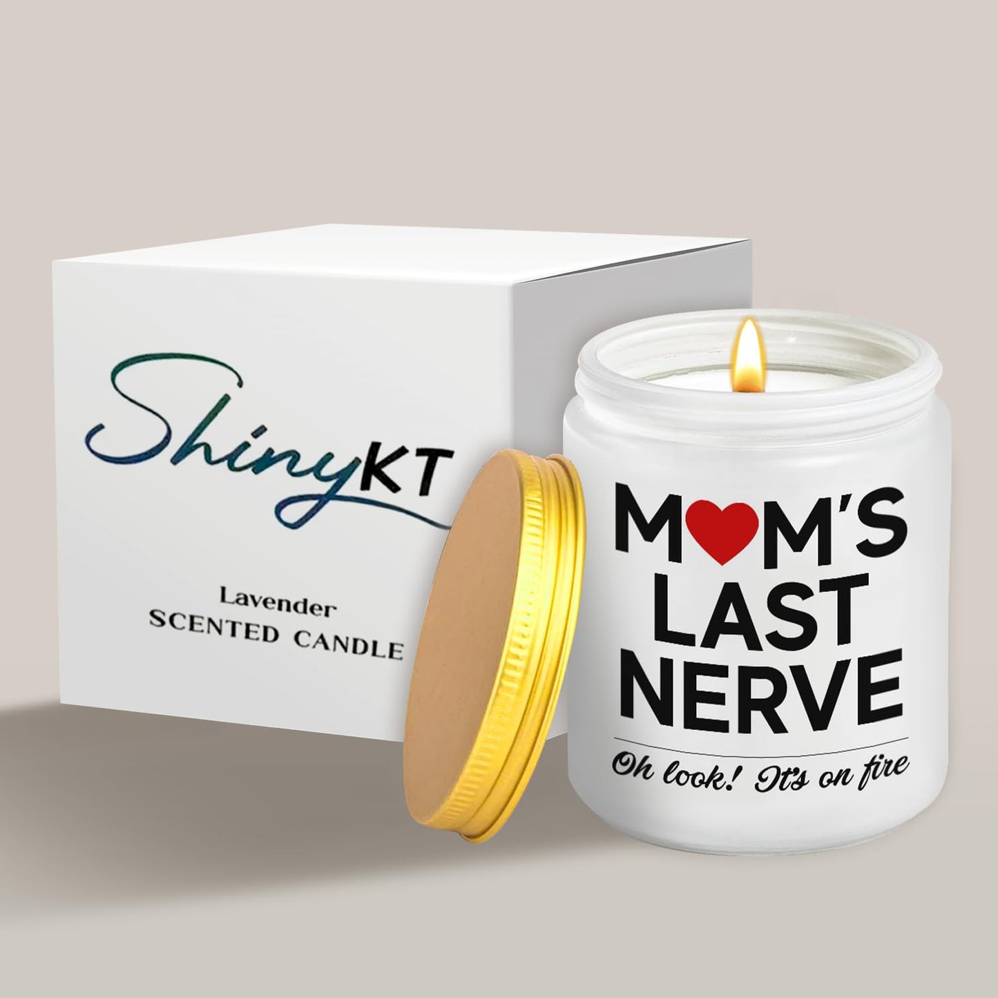 ShinyKT Mom's Last Nerve Candle, Mothers Day Gifts for Mom from Daughter Son, Birthday for Mama Stepmom Mother in Law, Mom Gift from Daughter Son, Present for Women