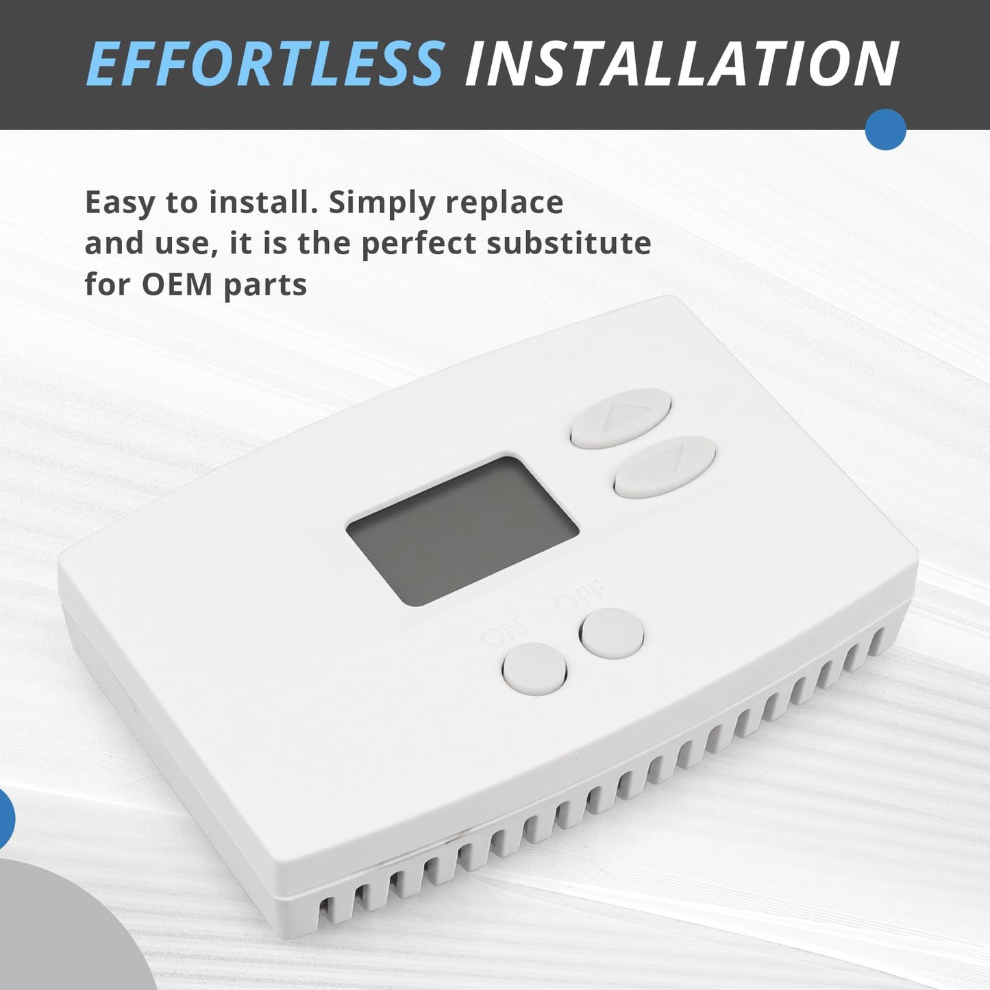 76 Digital Wall Mount Dehumidifier Control Compatible with 1800 Series & E-Series Whole House Dehumidifiers, Wall Mounted 24V AC Thermostat & Humidistat