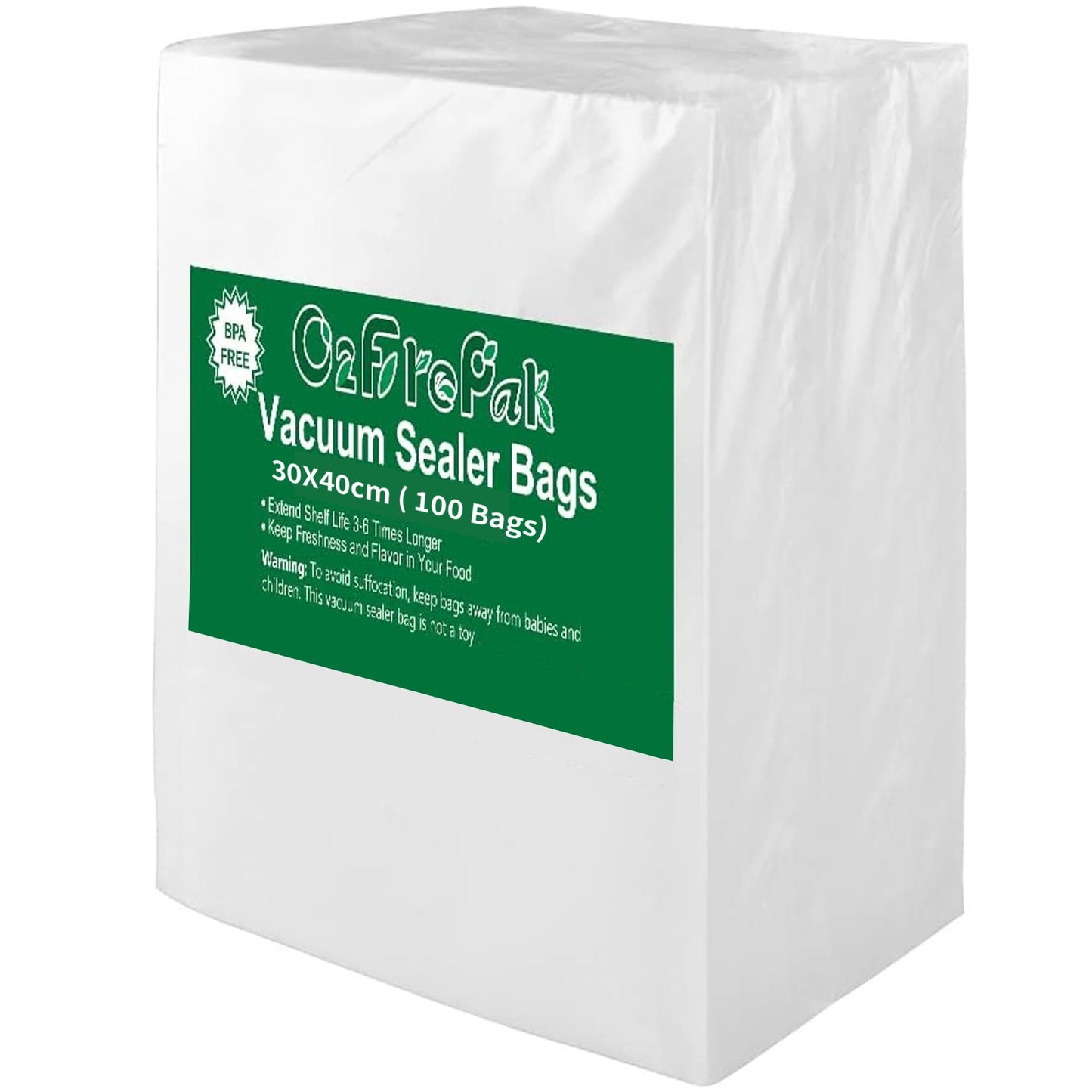 O2frepak 100 Count Big Gallon 12"x16" Vacuum Sealer Bags with BPA Free and Puncture Prevention,Vacuum Seal Freezer Bags,Great for Sous Vide Vaccume Sealer PreCut Bags