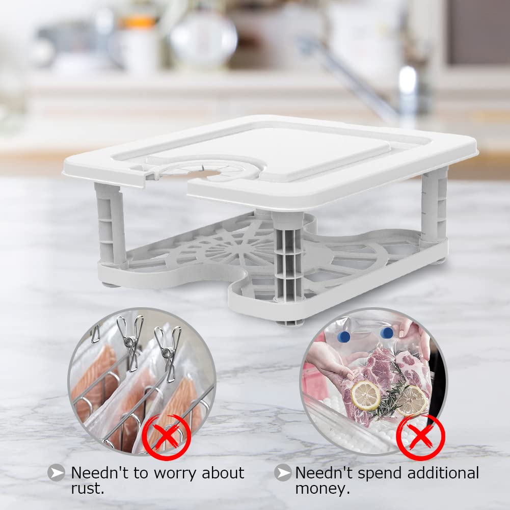 Sous Vide Container with Lid and Rack Sous Vide Pot 12.6 Quart Slow Cooker Container Compatible with Most Immersion Circulators