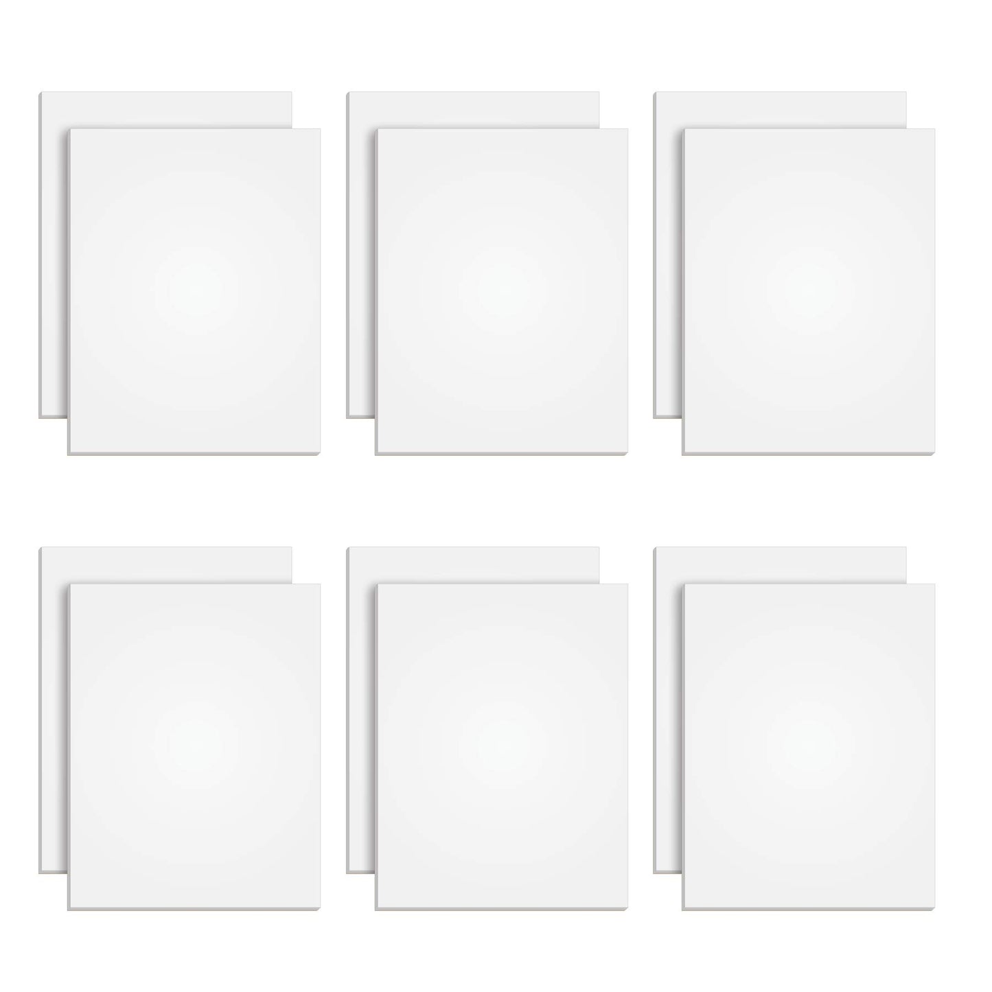 TOPS The Legal Pad Plus Writing Pads, Glue-Top, 8-1/2" x 11", Blank, 50 Sheets, 12 Pack (71520) , White