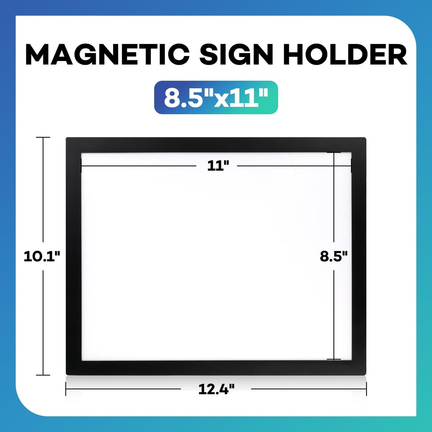 YixangDD 30 Pack Magnetic Sign Holder 8.5 x 11, Self-Adhesive Magnetic Wall Mount Sign Holder, Magnetic Document Holder for Wall Window Office Poster Store
