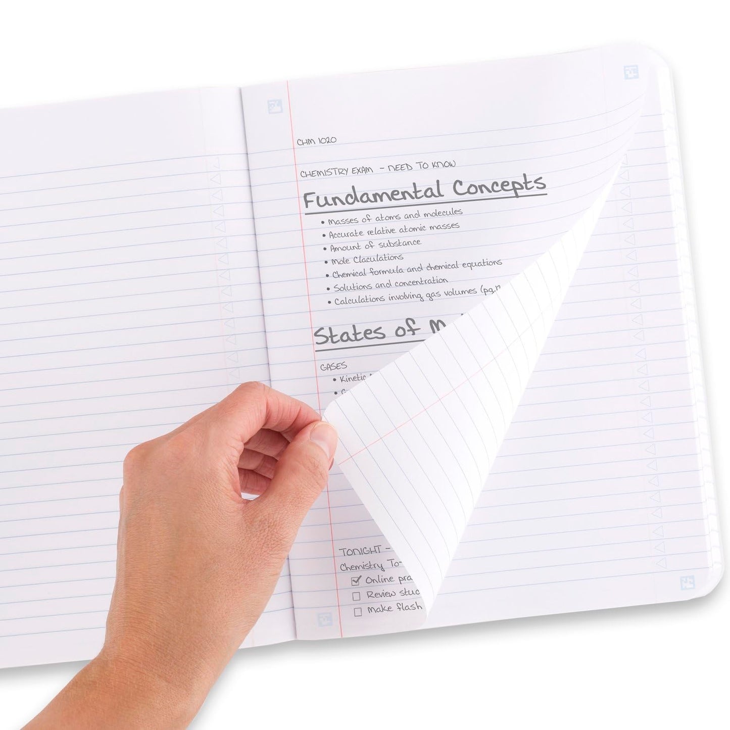 Five Star Composition Books + Study App, 4 Pack, College Ruled Paper, 9-3/4" x 7-1/2", 80 Sheets, Anti-Microbial, Black, Red, Green and Blue (850070A-ECM)