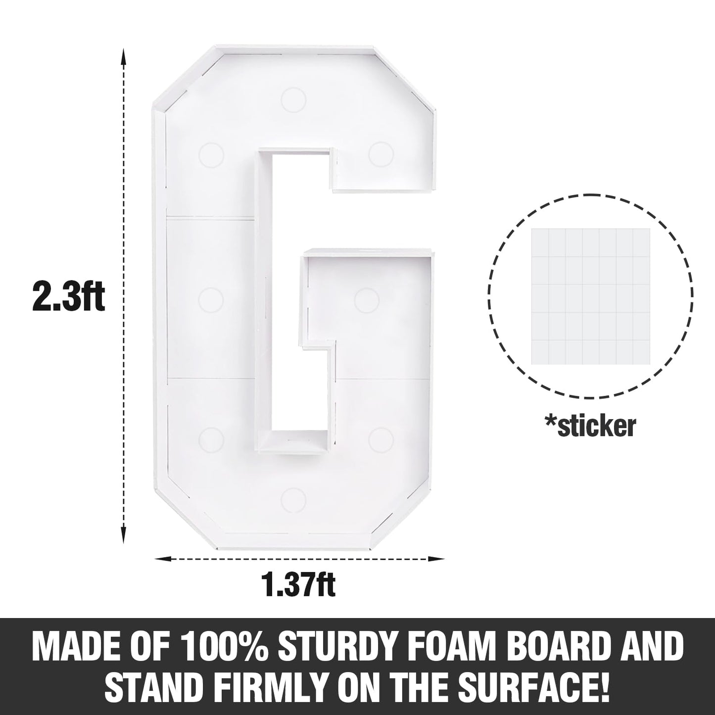 2026 Graduation Decorations - 2.3FT Large PRE-CUT GRAD Marquee Light Up Letters Kit - Mosaic Foam Board Sign - Class of 2026 Congrats Party Supplies for Kindergarten Preschool High School College