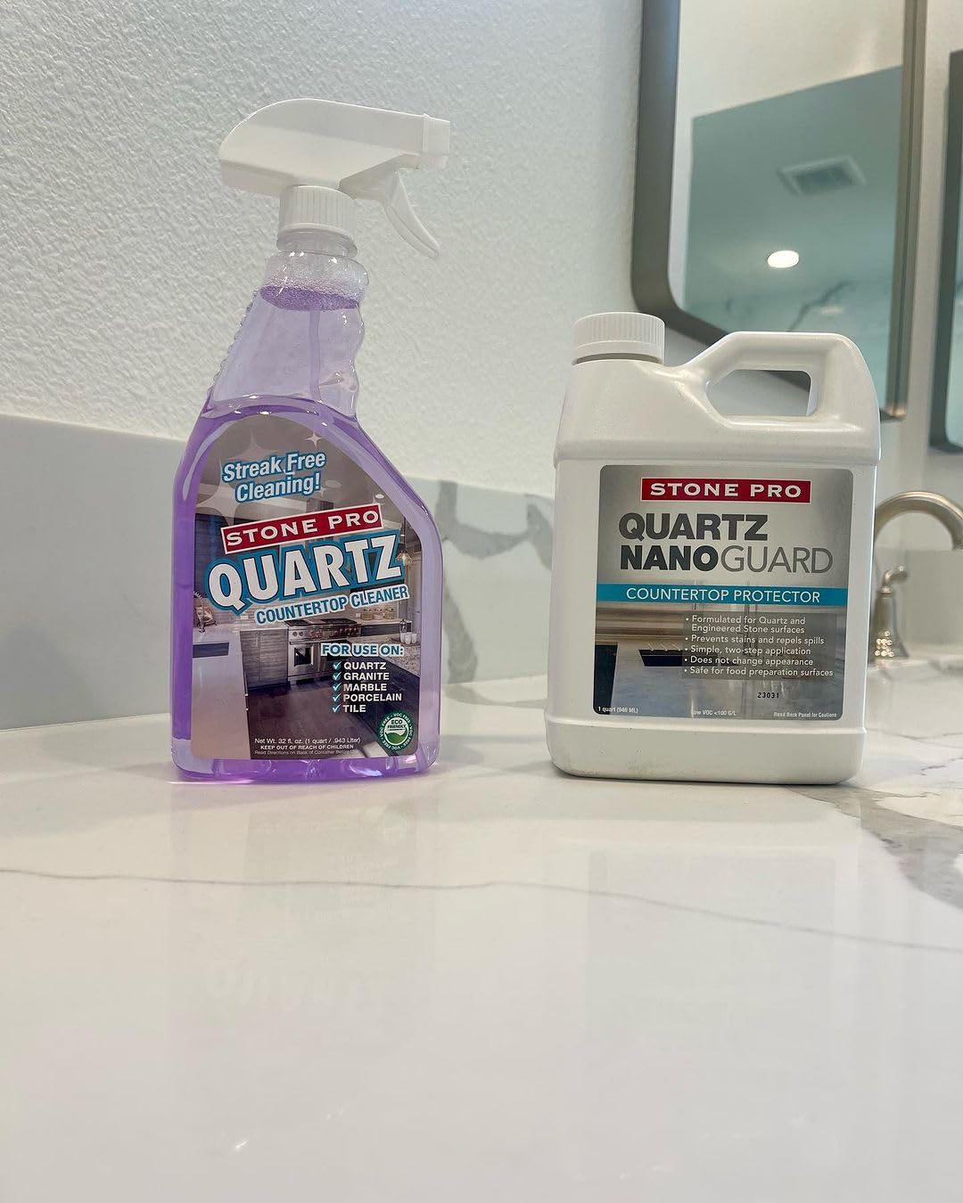 Stone Pro Quartz NanoGuard Countertop Protector (Quarts/ 32 oz.)