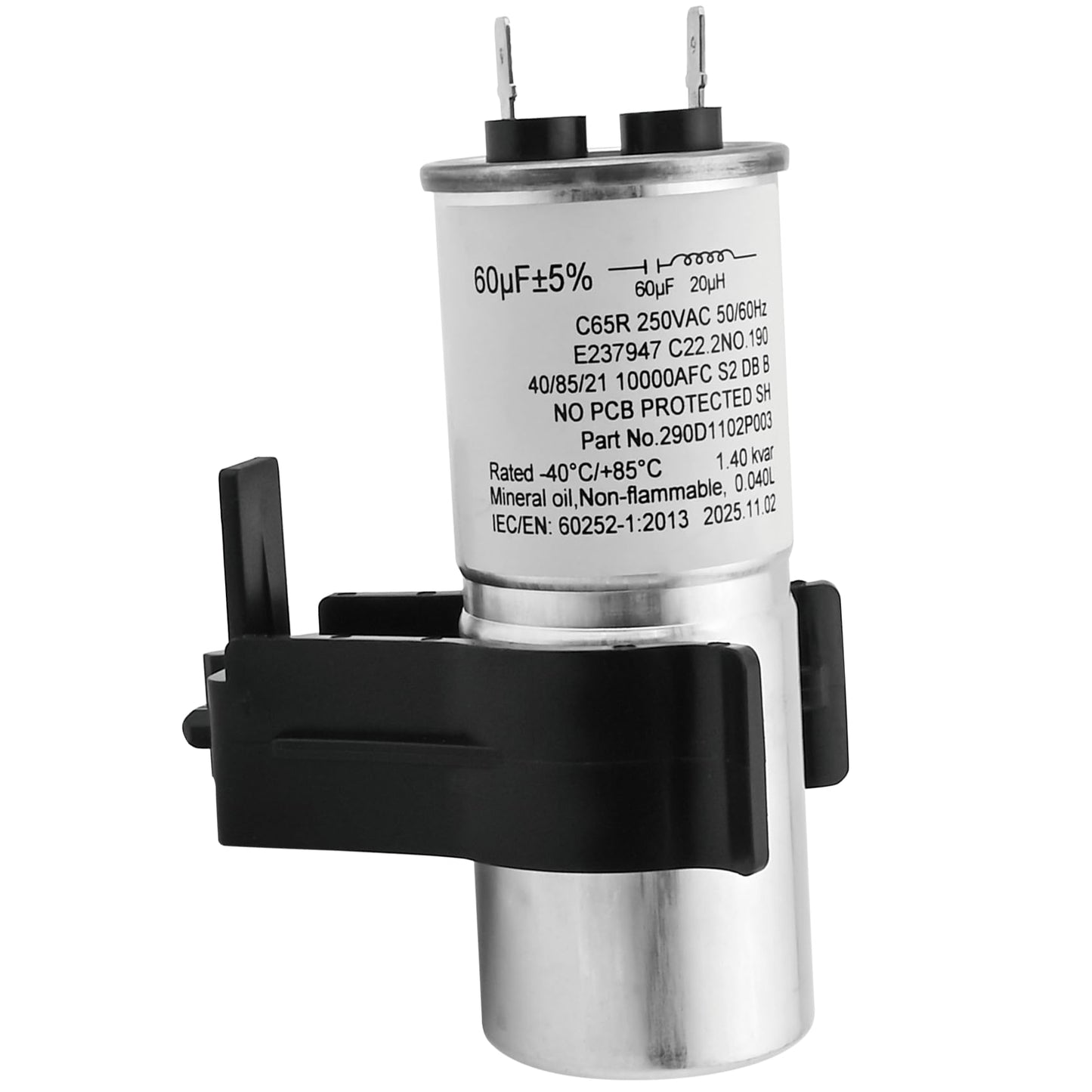WH12X27614, 290d1102p003 Washer Start Capacitor and Bracket Kit Compatible with ge, hotpoint etc washers (Some Models),Replace Number: WH12X29017, WH12X24103, 290d1102p002, WH13X28838, WH16X24102 etc