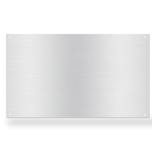 12" By 30" Stove Backsplash Splatter Guard Range Hood Back splash Wall Shield Metal Panel, Easy Clean and Install, Stainless Steel (12" x 30")