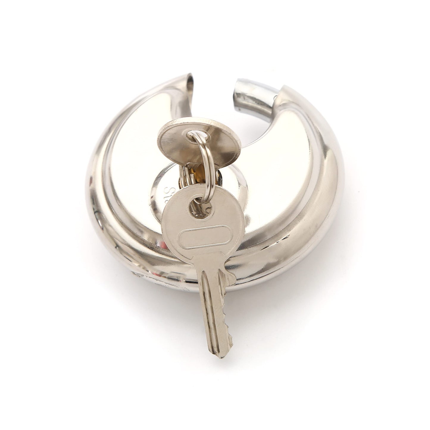 12 Pack Round Padlock with Shielded Shackle, 2-3/4-Inch, Stainless Steel Steel Armor for Trailer Storage Truck Wholesale Bulk Lot