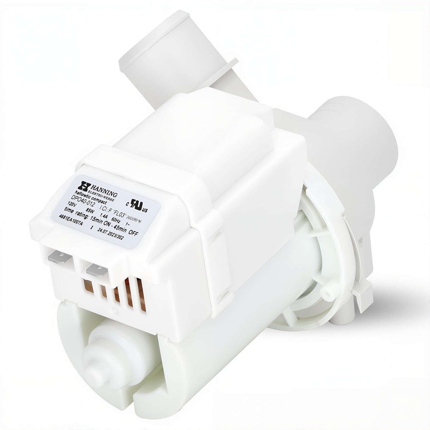 4681EA1007A DP040-012 Drain Pump (OEM) Compatible with lg, kenmore Washer Drain Pump 5859EA1004F 5859EA1004P 5859EA1004G WH23X10020, Fits for WT1101CW WT5001CW WT7200CW WT1201CV WT5270CW