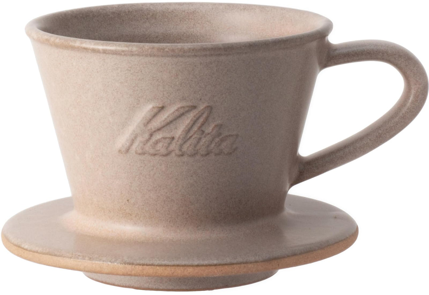 Carita Kalita Coffee Dripper Mino Ware High Heat Retention Pottery 1 to 2 Person DACHI & KalitaMI 155 Sand Brown #01103 Wave Series Made in Japan Drip Equipment for 1 or 2 People 1 Cup