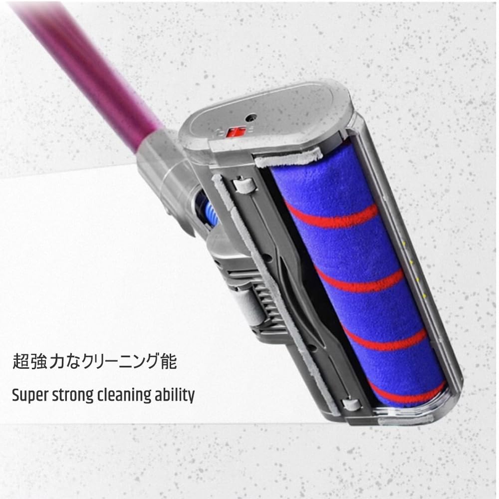 v6 Brush Head Replacement Parts for Dyson Vacuum Attachments v6 DC74 DC62 DC61 DC59 DC58 sv07 Hardwood Floor Animal Fluffy Absolute Motorhead with 4 Lights, DC48/DC63 NOT Compatible