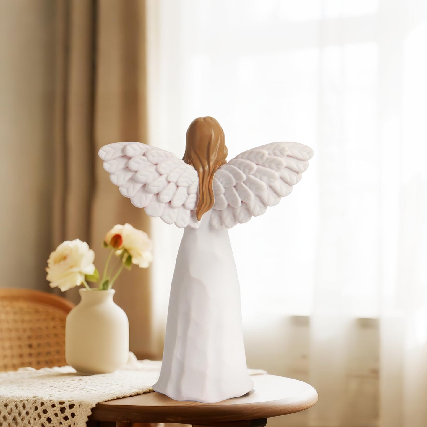 Yeegook Sympathy Gifts for Loss of Loved One, 6" Handcrafted Memorial Angel Figurine, Memorial Gifts for Loss of Mom Dad, Condolences Bereavement Remembrance in Memory of Loved One Gift
