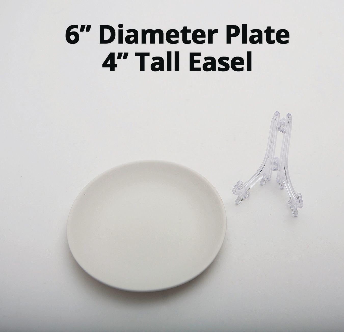Bisque Plate with Easel