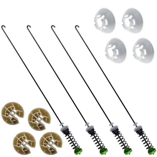 23.6'' W10780051 Washer Suspension Kit Fit for Some Whirlpool Maytag Kenmore Amana Washing Machines, WTW5550XW0, MVWX550XW0, 11021392010, CAW12444XW0