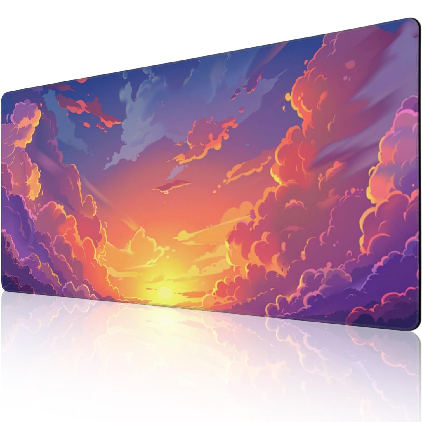 ZOCOZY 48 x 24 Inches Cute Desk Mat Kawaii Pink Purple Desk Pad Anime 3XL Large Mouse Pad Big Full Desk Gaming Mousepad Laptop Computer Keyboard Mouse MatDesk Decor Desk Accessories