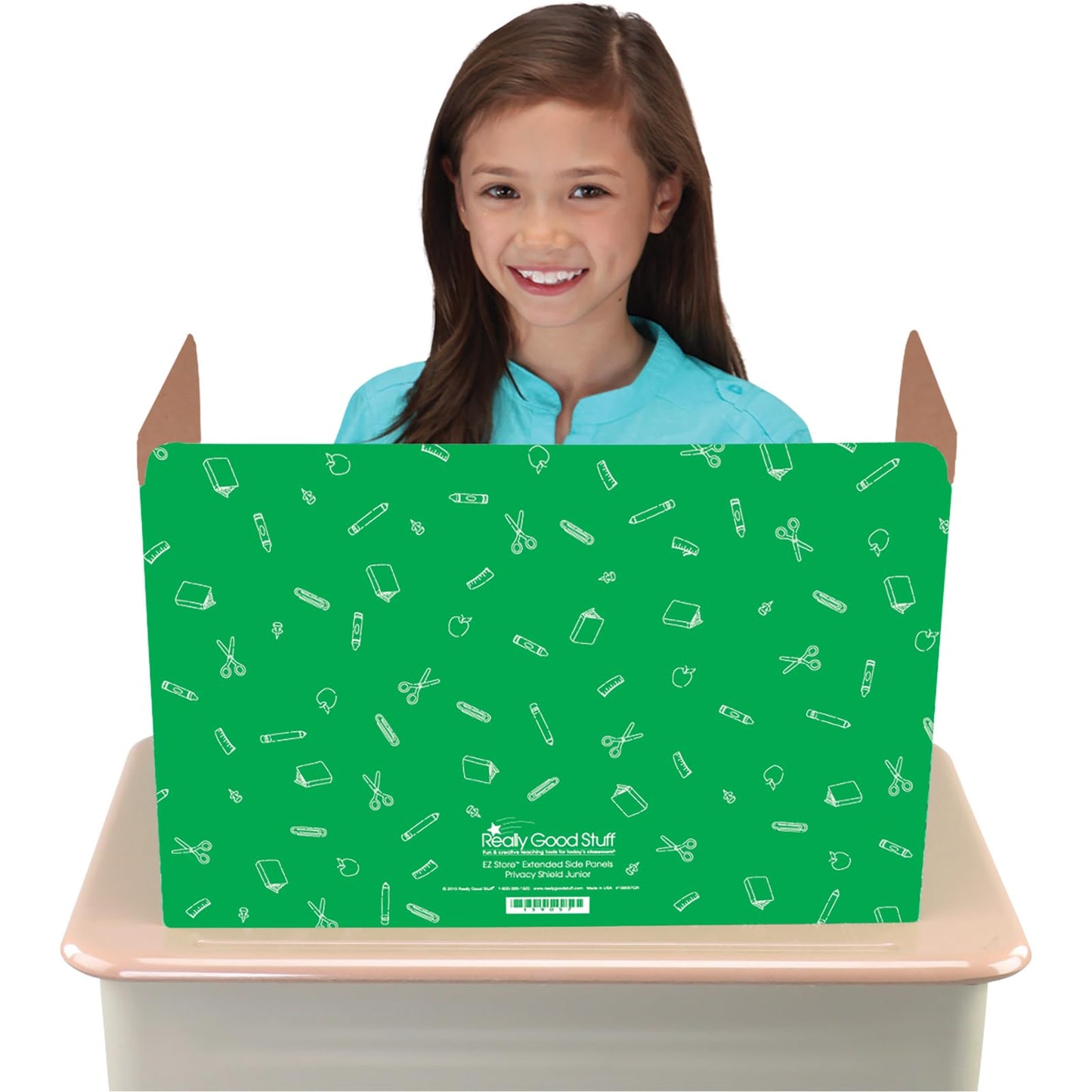Really Good Stuff Standard Privacy Shields Set of 12, Blue, Red & Green in Matte. Enhance Focus and Create a Distraction-Free Learning Environment, Desk Dividers Perfect for The Classroom
