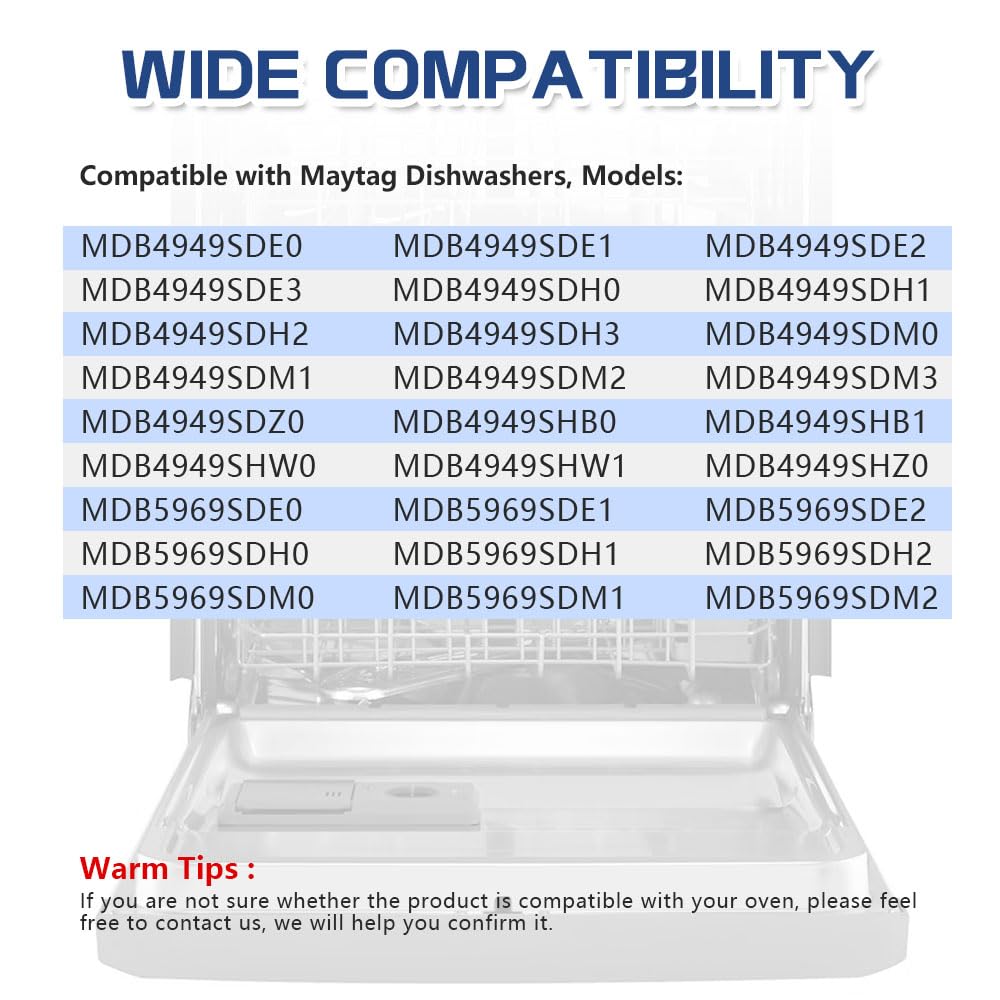 [Upgraded] W10571738 Dishwasher Upper Dishrack Adjuster and Wheel Assembly fit for Maytag/Whirlpool Dishwashers, Replace WPW10571738, 3449627, AP6023130, PS11756470 (4 Pack)