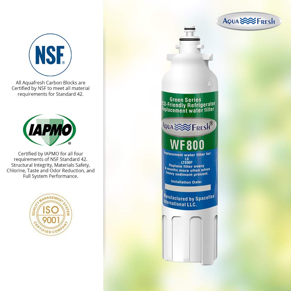 Aqua Fresh LT800P Water Filter Replacement for LG LT800p, ADQ73613401, ADQ73613402, ADQ73613408, ADQ75795104, LSXS26326S, LMXC23746S, LMXC23746D. (3 Pack)