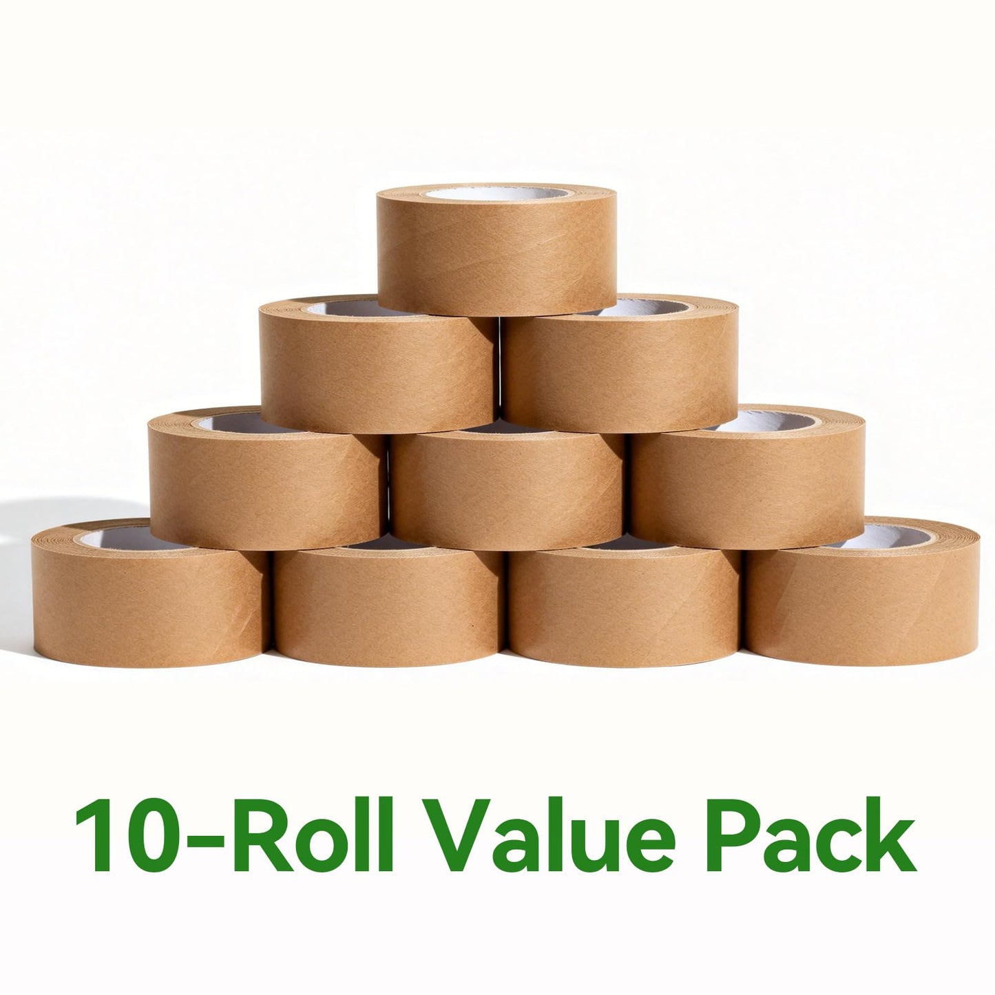 Joisonwoo 10-Pack Brown Packing Tape 2" x 50 Yards – Heavy Duty Brown Tape Packing for Moving, Shipping & Storage | Strong Adhesive, No Splitting, Easy Tear | Must-Have for Secure Box Sealing