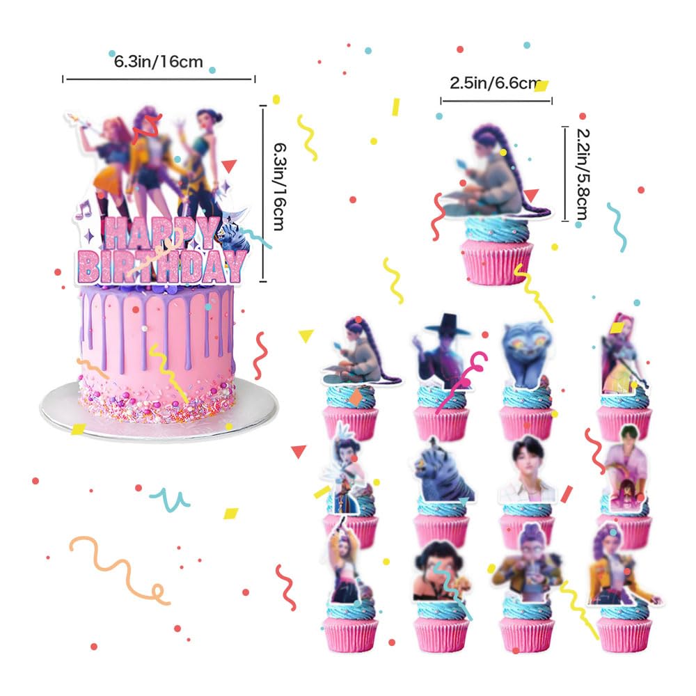 Birthday Decorations Set, Theme Party Supplies with Happy Birthday Banner Supplies Decorations Letter Balloons for School Classroom Decor, Fan Meeting