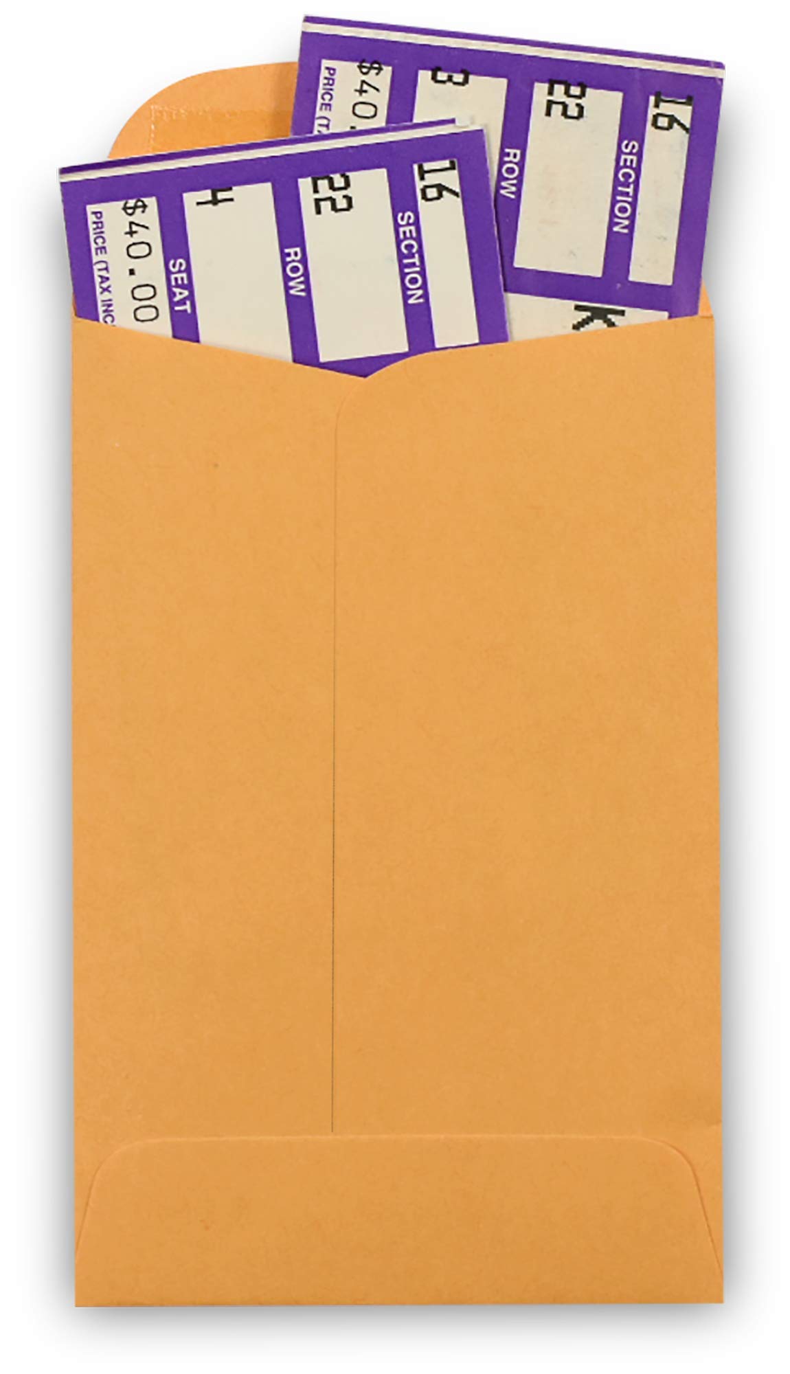 500 Guardian #4 Paper Coin Envelopes - Blank Small Envelopes for Coins, Receipts, Stamps, Small Parts Storage, & More – 3" x 4-1/2" Cash Envelopes – Gummed Flap Gift Card Holder Envelopes