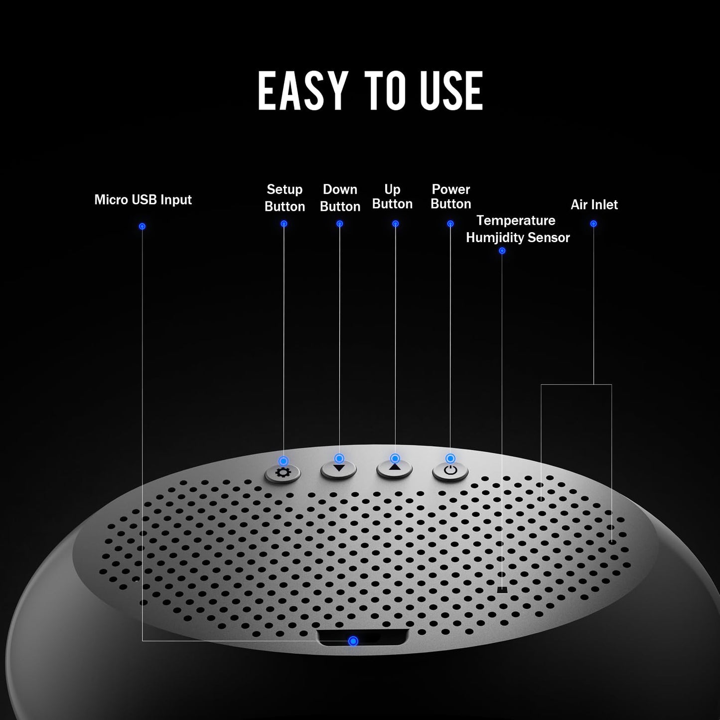12 in 1 Air Quality Monitor Indoor, Portable Indoor Air Quality Meter for CO2, Temperature (°F), Humidity, VOC, PM2.5, PM1.0, PM10 & Time Display, CO2 Detector for Home
