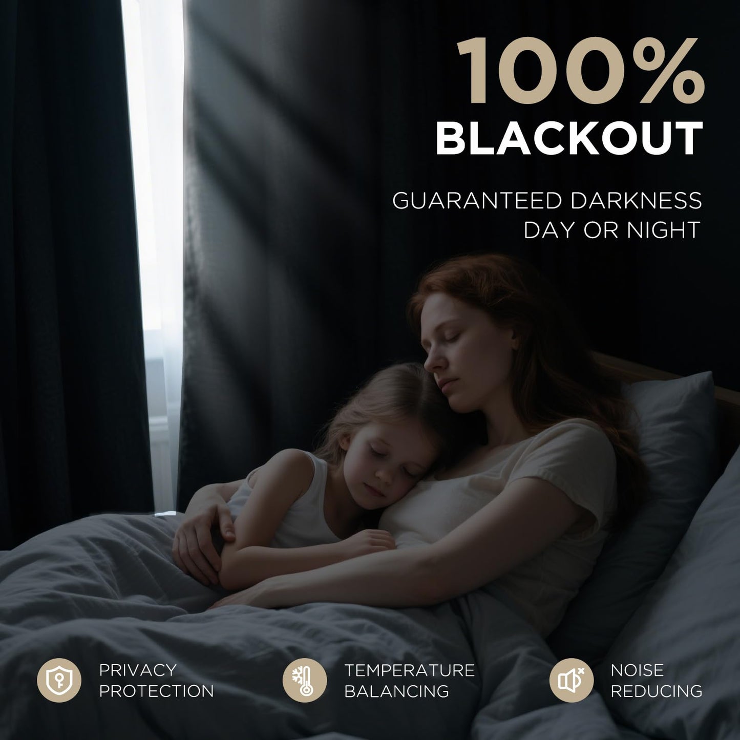 Joydeco Black 100% Blackout Curtains 96 Inch 2 Panels, Luxury Thermal Insulated Black Velvet Curtains for Bedroom Living Room, Soundproof Blackout Window Drapes, Rod Pocket & Back Tab (52W x 96L)