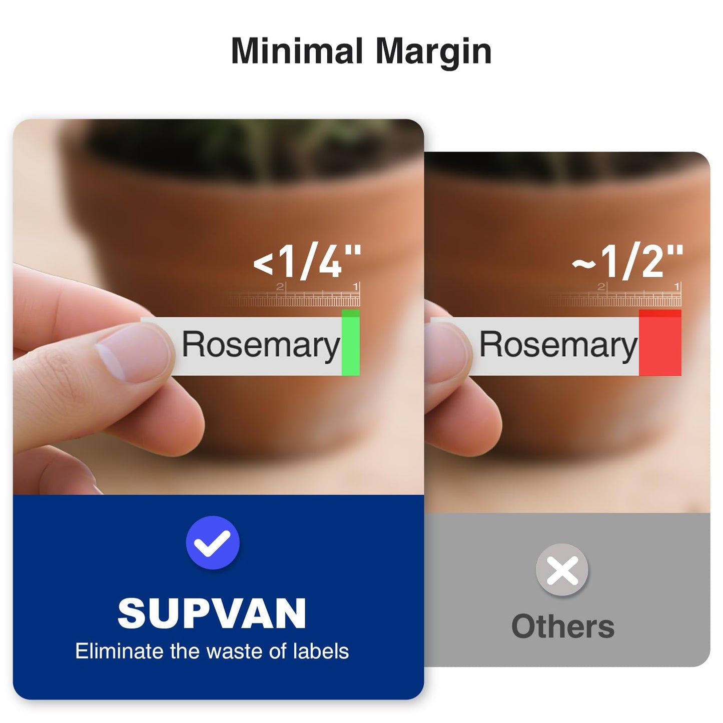 SUPVAN G15M Mini Portable Label Maker Machine with Heat Shrink Tube, Rechargeable 1200mAh Battery Thermal Transfer Printer, Compatible with Multi-Type Label, Home, Garage, Office & Outdoor