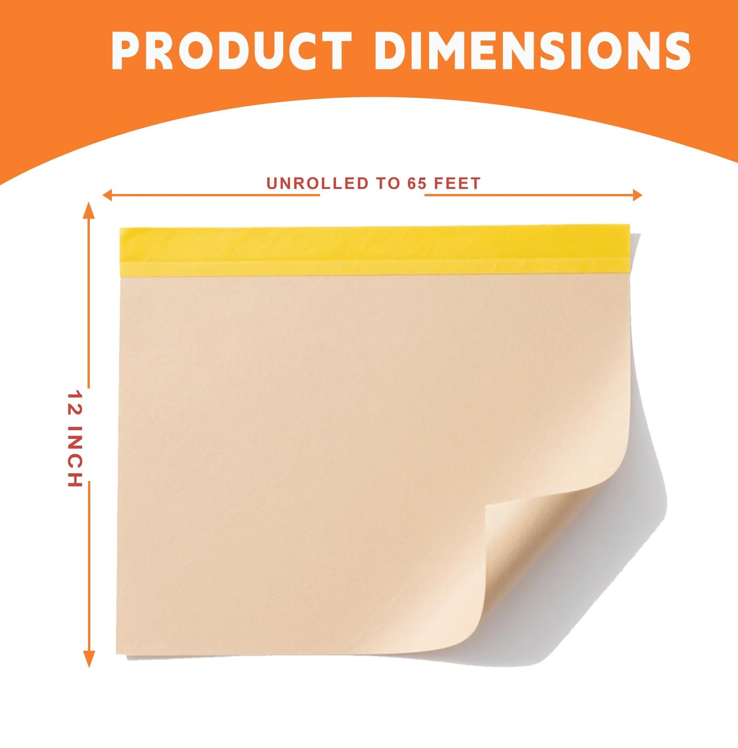 sanian Painter's Pre-Taped Masking Paper and Masking Tape in one Kraft Paper Roll 8 Pack 12" x 65 Feet(Each roll) Total 520 feet Paper is PRE-Folded