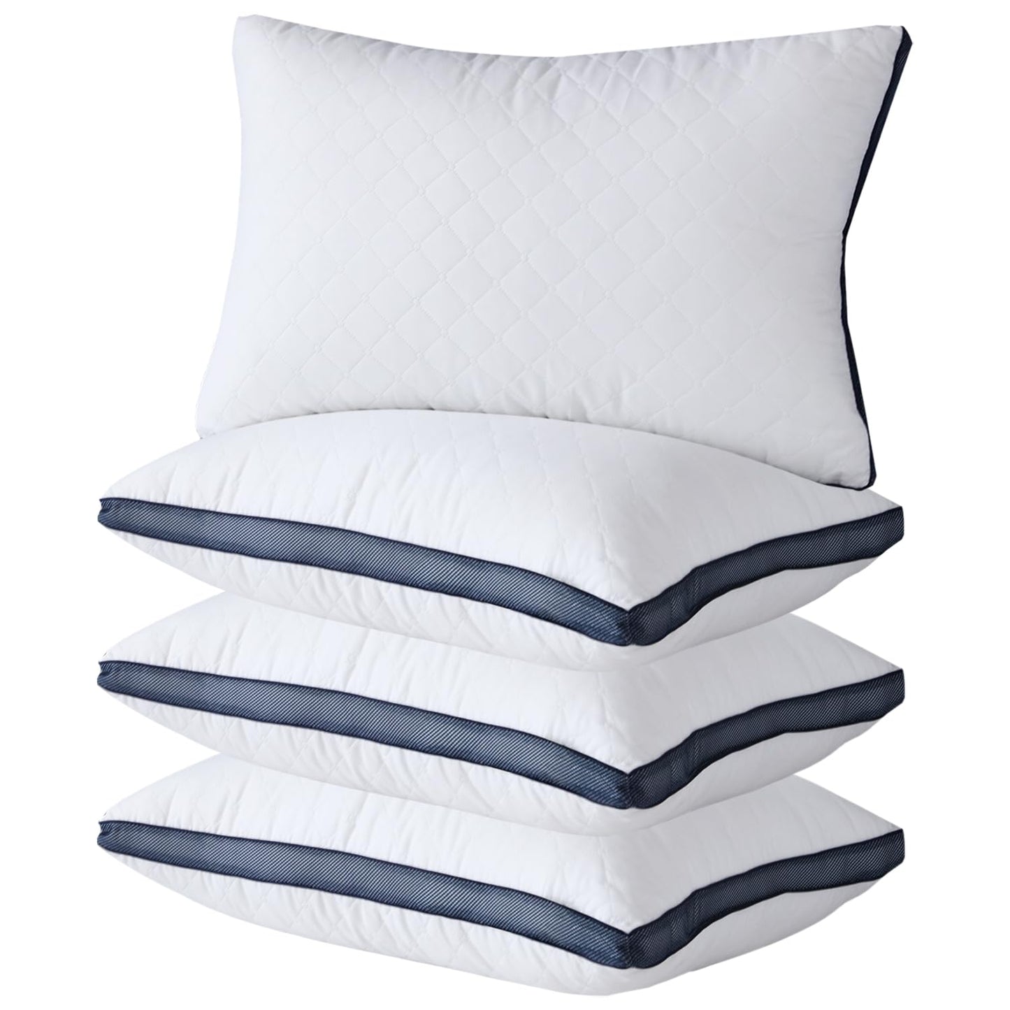Meoflaw Pillows for Sleeping(4-Pack), Luxury Hotel Pillows Standard Size Set of 4,Bed Pillows for Side and Back Sleeper (Standard)