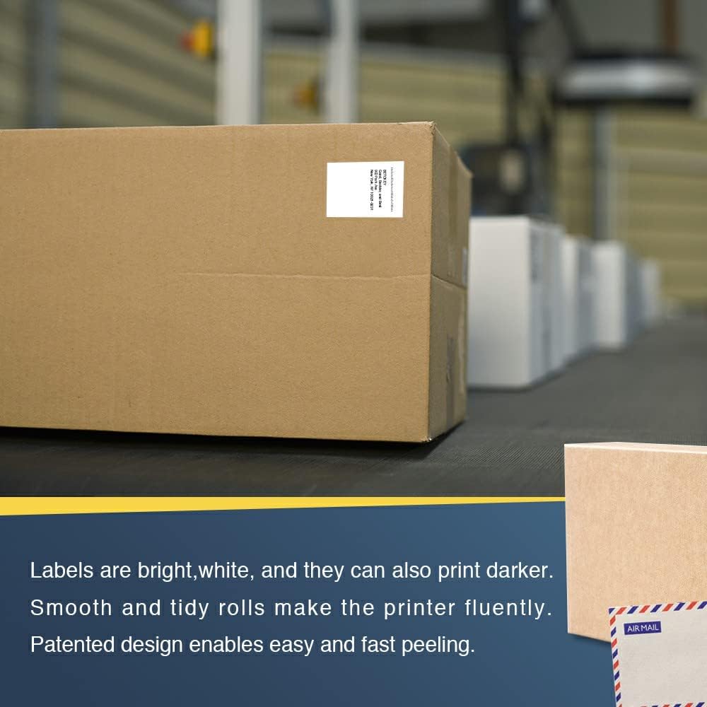 BETCKEY - Compatible Continuous Labels Replacement for Brother DK-2210 (1.1 in x 100 ft), Use with Brother QL Label Printers [10 Rolls]