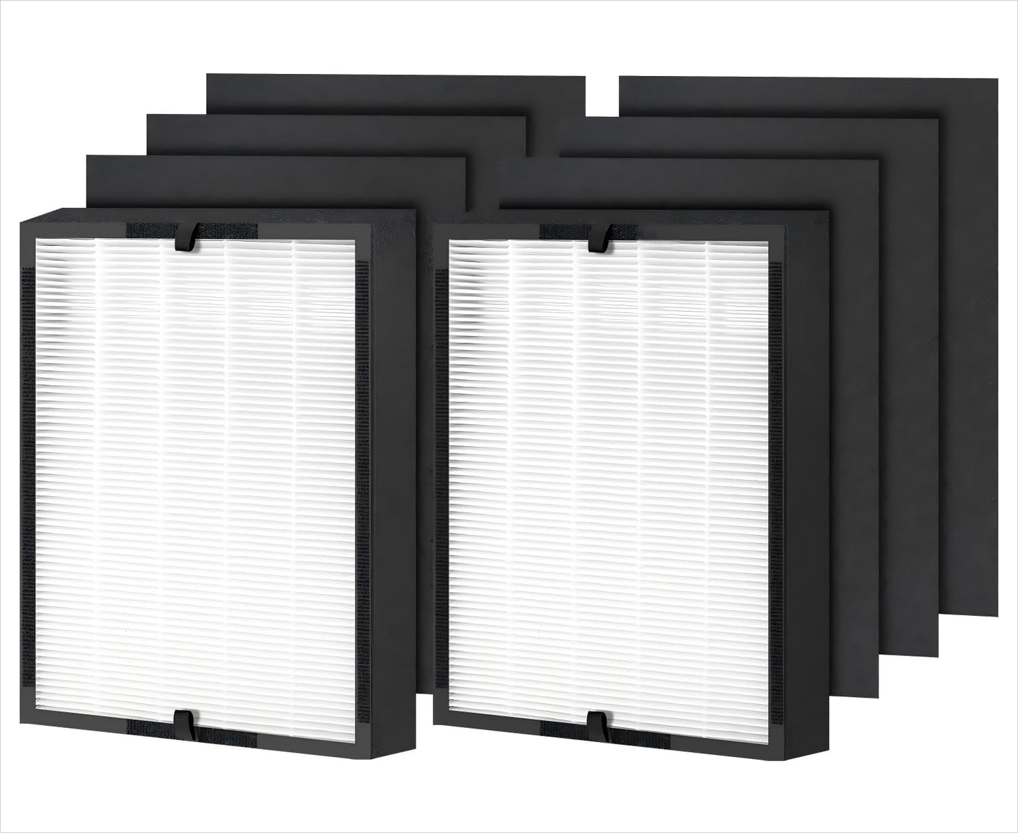 Ancolin 8 pcs 45i Replacement Filter, Compatible with Alen BreatheSmart Flex BH400 and 45i Air Filter, Compares to Part # B4-Pure / FL40 (2 filter + 6 Carbon Pre-filter)