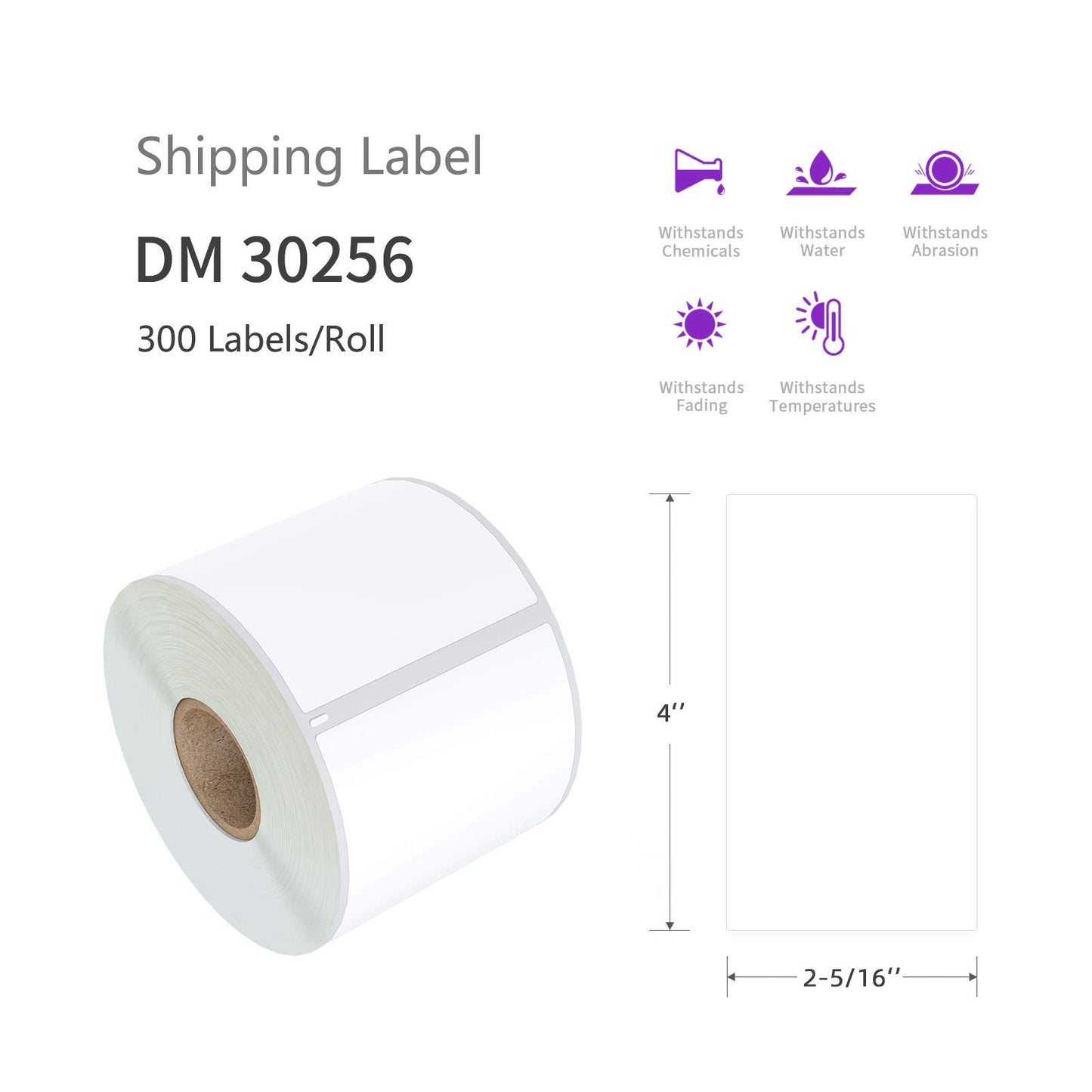 AveneMark 12 Rolls Compatible DYMO 30256 (2-5/16" x 4") Direct Thermal Labels - 3600 Labels