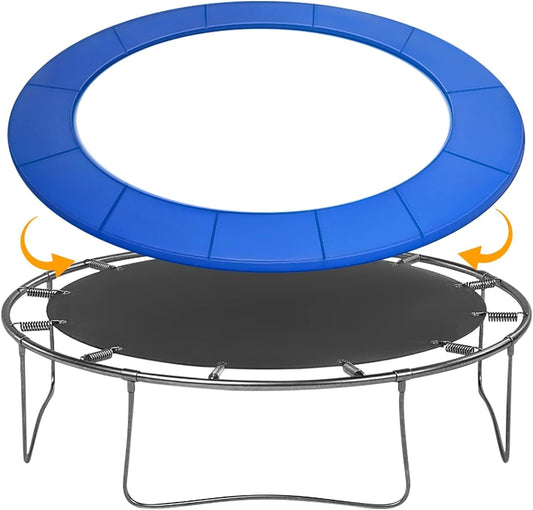 14 ft Trampoline pad Replacement, Trampoline Spring Cover, Thickened EPE Foam Tear-Resistant Waterproof Trampoline Safety Pad, No Holes for Pole