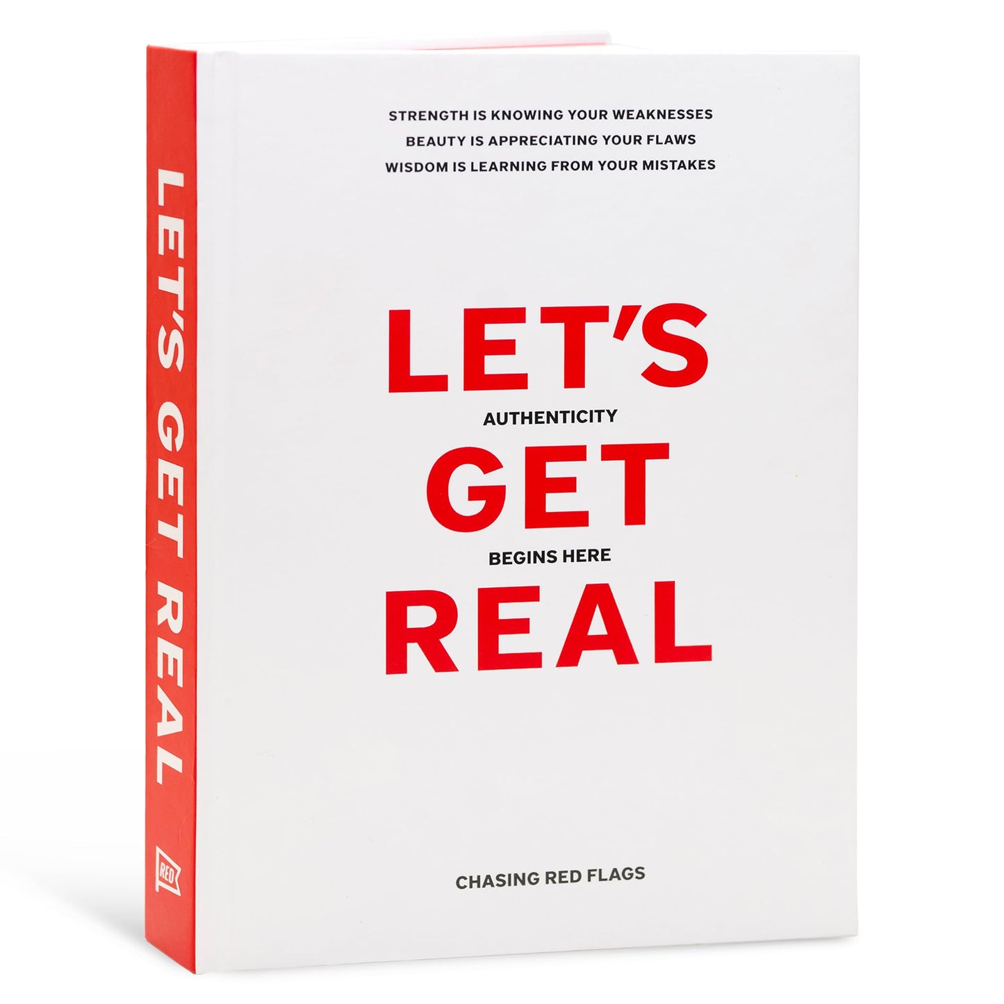 Let's Get Real Guided Journal with 240 Writing Prompts for Self Reflection, Personal Growth & Mindfulness, Undated Self Care Journal for Women & Men, Mental Health, Gratitude, Therapy & Wellness