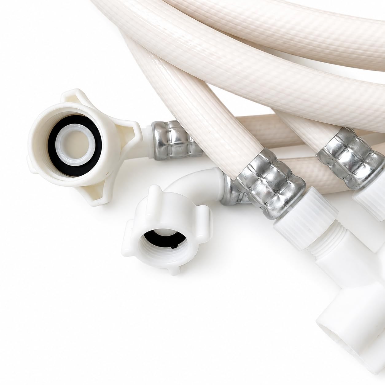 Shark Industrial 8 FT Countertop Dishwasher Fill and Drain Hose Kit with faucet adapter for all major brands (8)