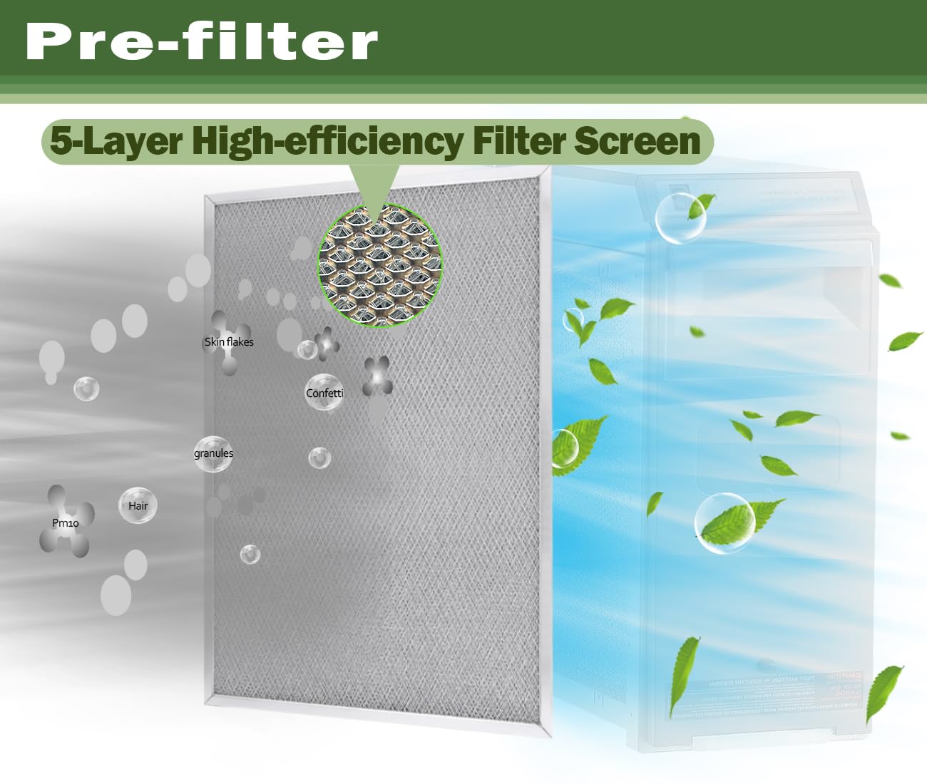 MNPARTS 203369 F50F F300 Air Filter Replacement for Honey in Well Cleaner 20''x 12.5'' Air Pre Filter Reusable Washable Replaces F300E, F300A, F50F, F58F(2 Packs)