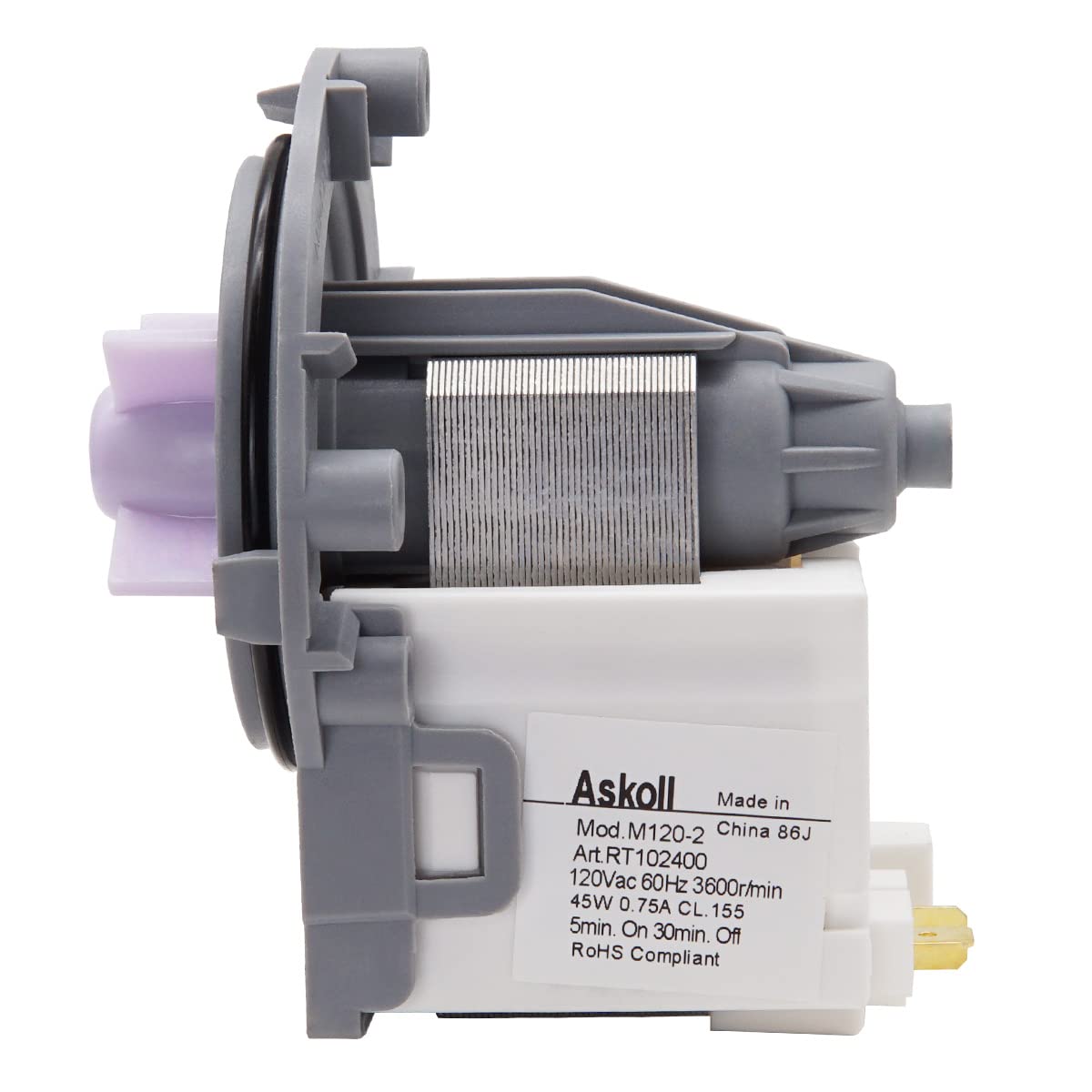 Siwdoy OEM EAU61383503 Washer Circulation Pump Compatible With LG Kenmore Replaces 4681EA2001C, 4681EA2001V, EAU62263303