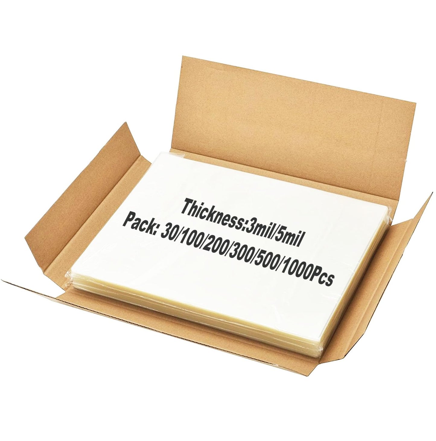 MBLABEL Thermal Laminating Pouches, 300 Pack Laminating Sheets for Use with Thermal Laminators, 9 x 11.5 Inches, Letter Size Sheets, 5 mil Thickness