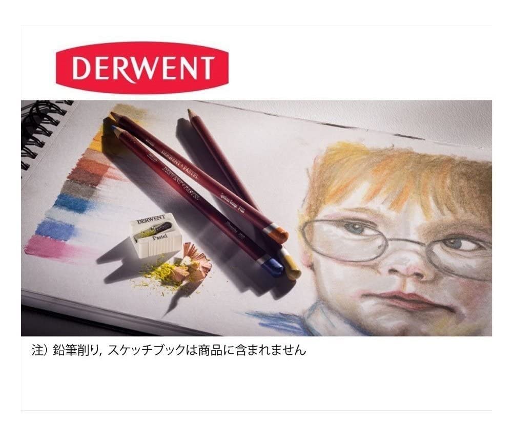 Derwent Pastel Pencils, 4mm Core, Metal Tin, 12 Count (32991)